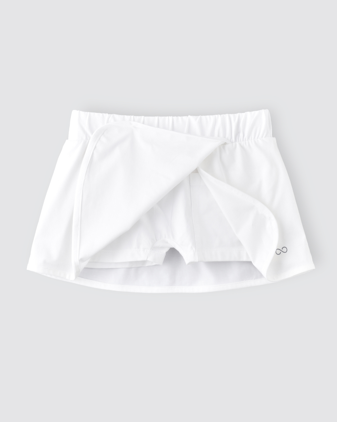 Newport Tennis Wrap Skirt - Court White